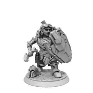 Dwarf Fighter - made with Hero Forge