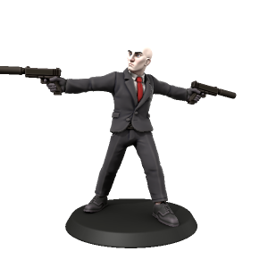 Agent 47 - made with Hero Forge