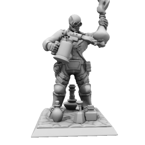 warforged Alchemist Flame - made with Hero Forge