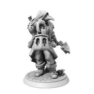 Clerc Halfork - made with Hero Forge