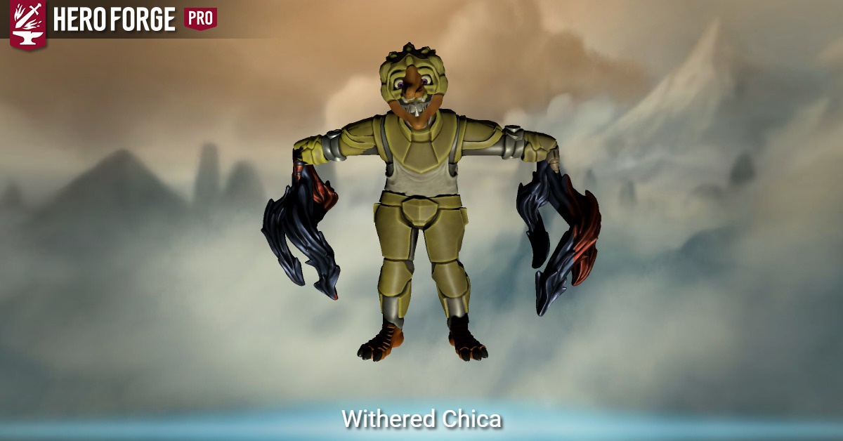 Withered Chica (Kind of Redesign) by LordAldrin75 on Newgrounds