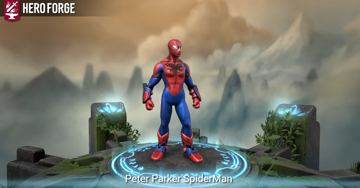Peter Parker SpiderMan - made with Hero Forge