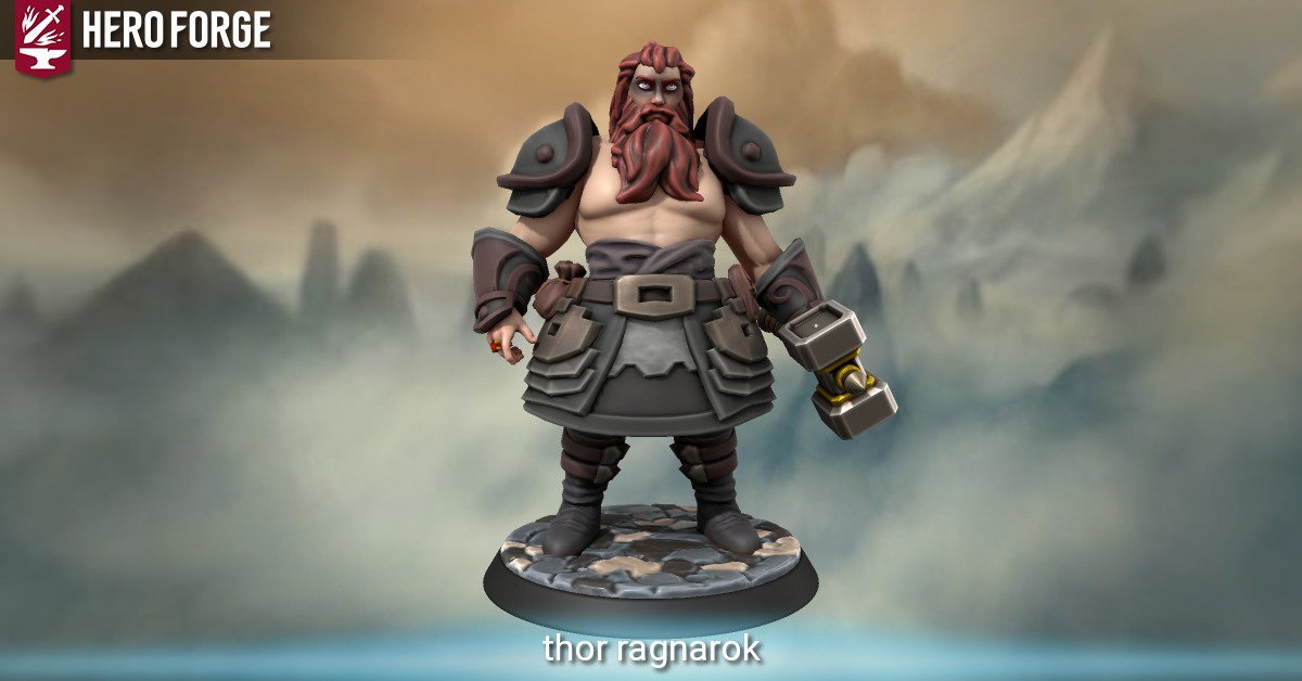 Thor From GOW Ragnarok! Seems calm and reasonable. : r/HeroForgeMinis