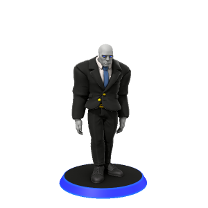 Blue Tie - made with Hero Forge