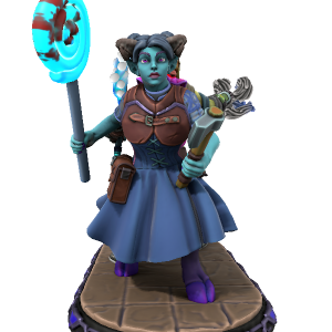 Jester and Fjord - made with Hero Forge