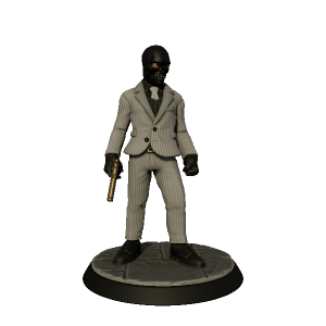 Black Mask - made with Hero Forge