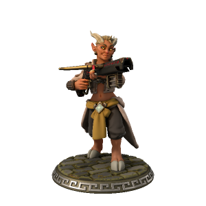 Tiefling Ranger - made with Hero Forge