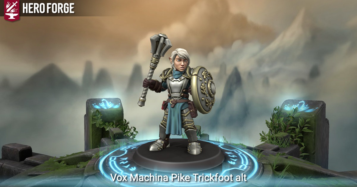 Critical Role KICKSTARTER Legend of Vox Machina Character pin Pike  Trickfoot