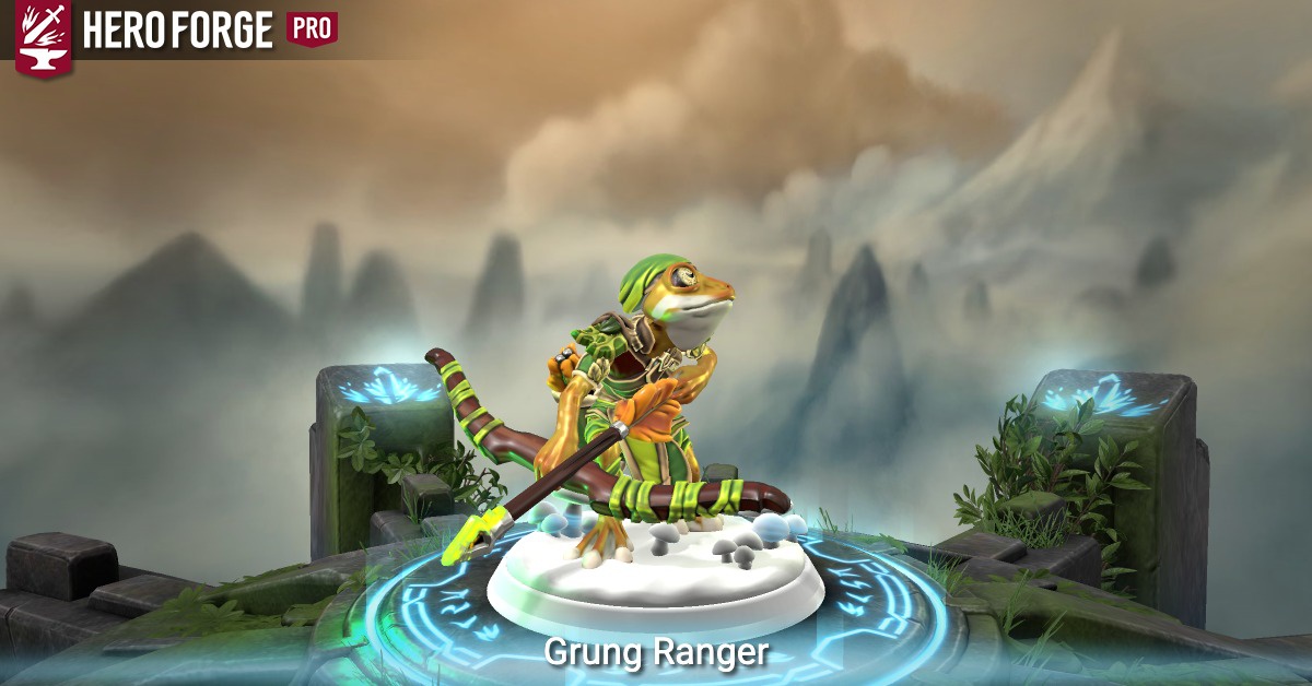 Grung Ranger - made with Hero Forge