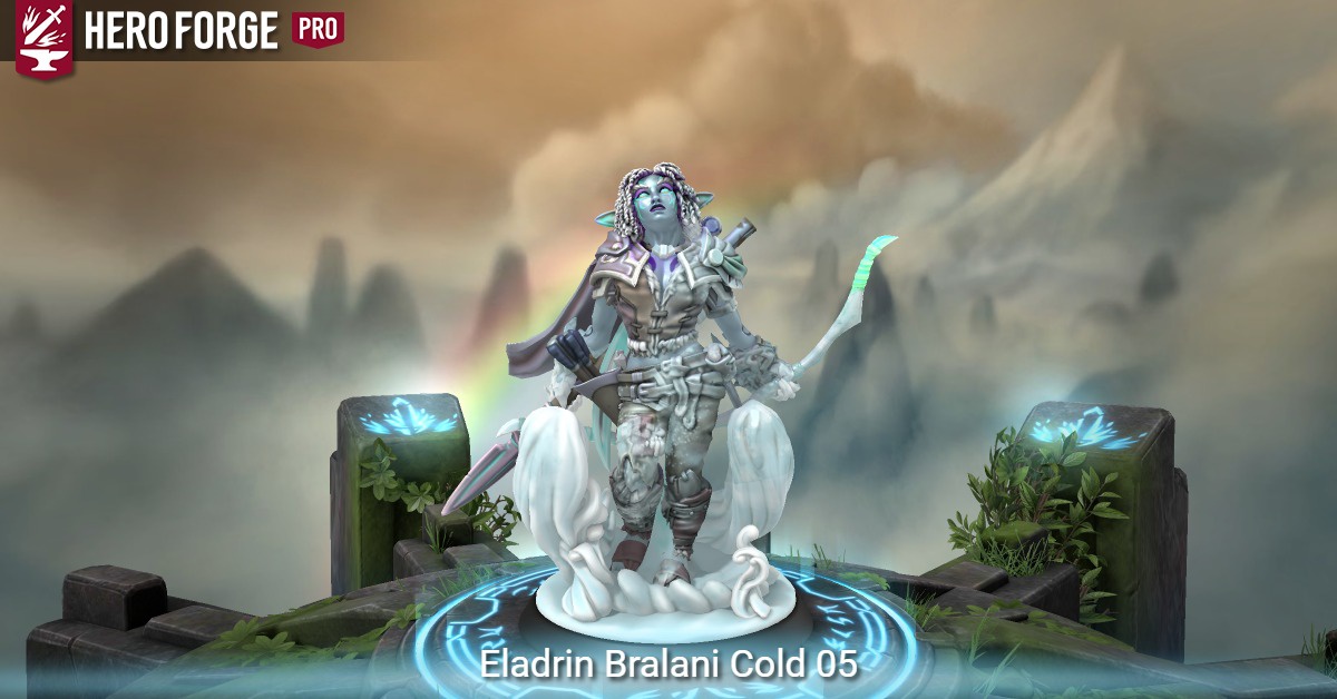 Eladrin Bralani Cold 05 - made with Hero Forge
