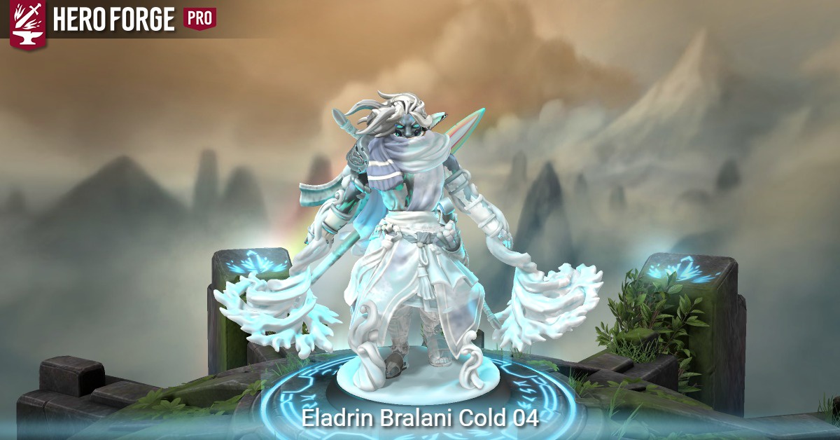 Eladrin Bralani Cold 04 - made with Hero Forge