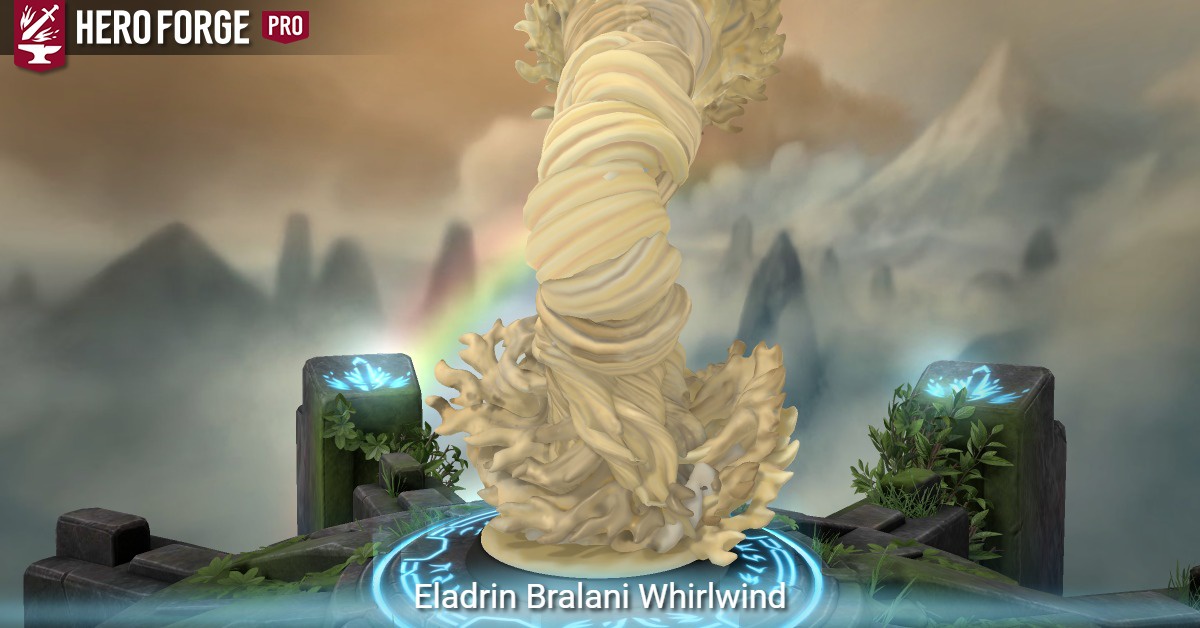 Eladrin Bralani Whirlwind - made with Hero Forge