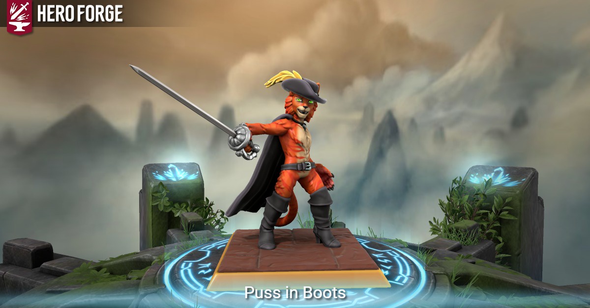 Puss in Boots - made with Hero Forge