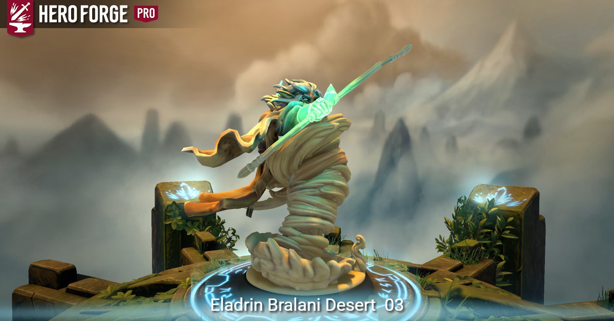Eladrin Bralani Desert 03 - made with Hero Forge