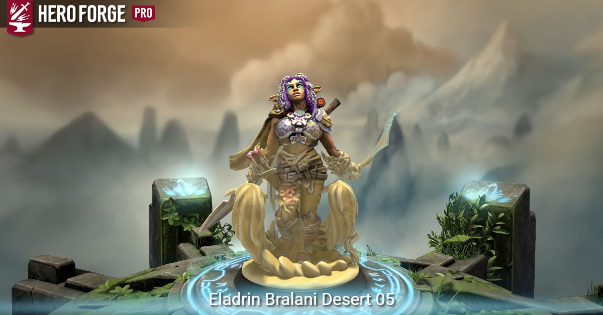 Eladrin Bralani Desert 05 - made with Hero Forge