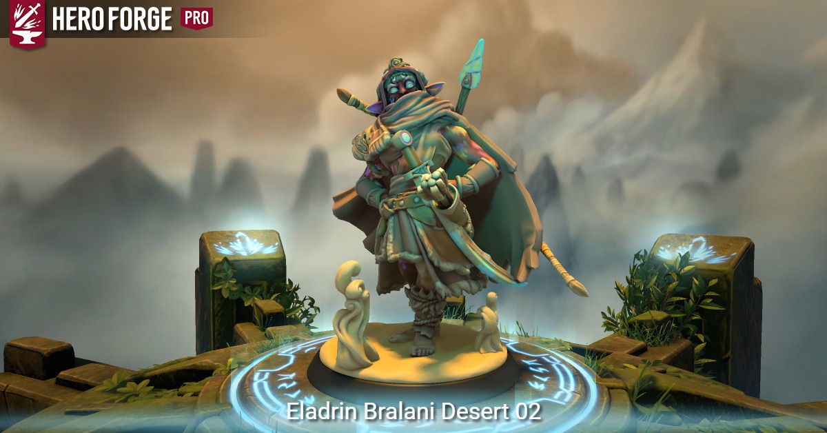 Eladrin Bralani Desert 02 - made with Hero Forge