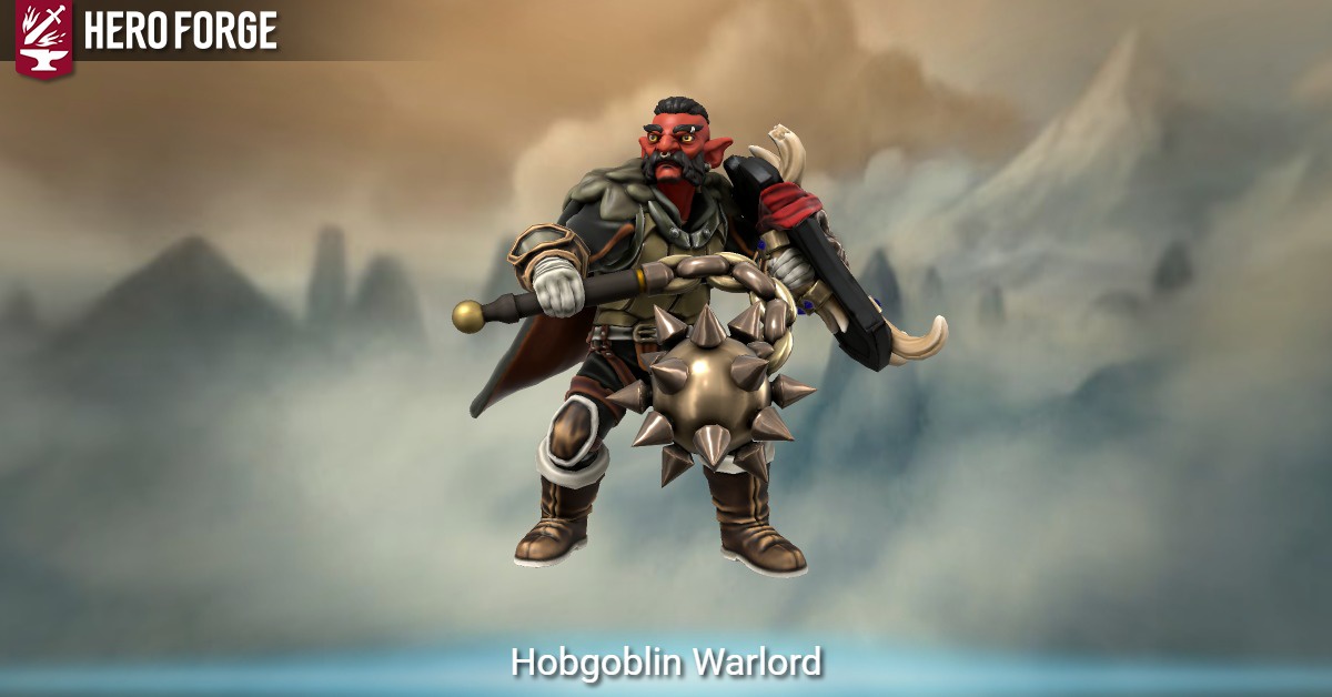 Hobgoblin Warlord - made with Hero Forge